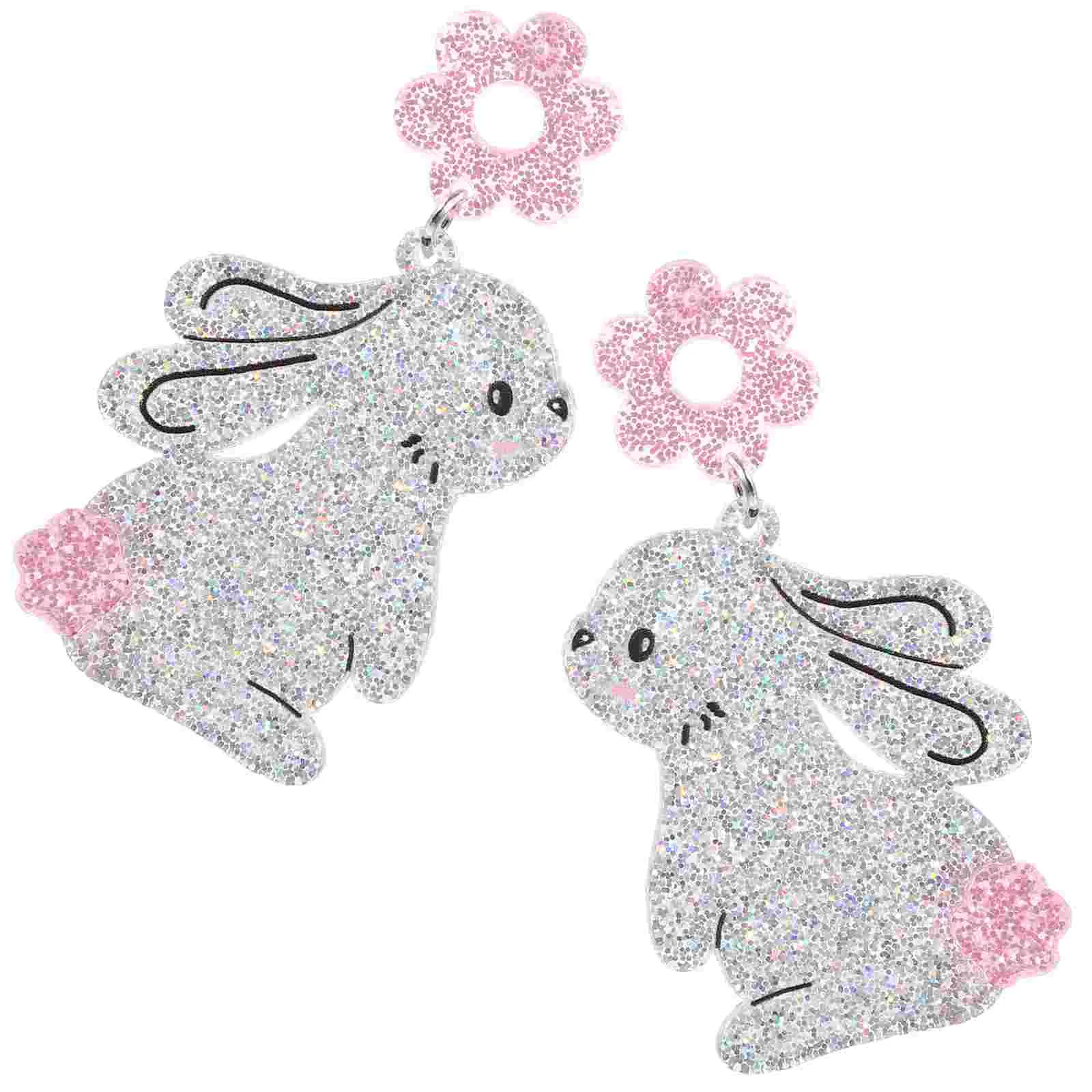 

1 Pair Bunny Earring Holiday Earring Dangle Earring Statement Earring For Women bunny earrings easter earrings for women