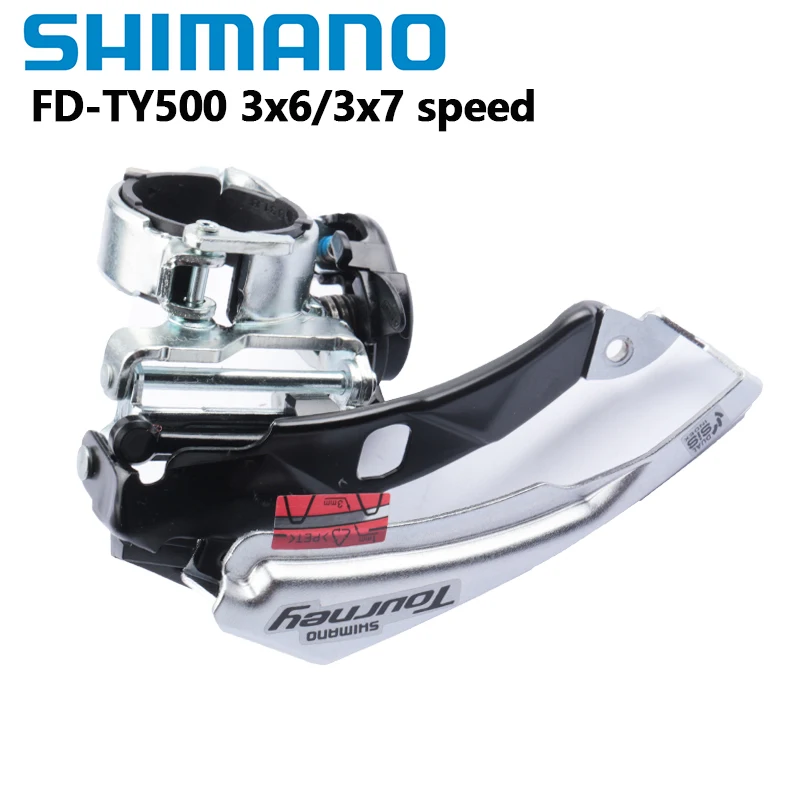 Shimano TOURNEY TY500 3x6s 3x7s Front Derailleur 31.8MM Fit DUAL SIS INDEX Shifting RD TY500 SGS MTB Mountain Bike Bicycle Part