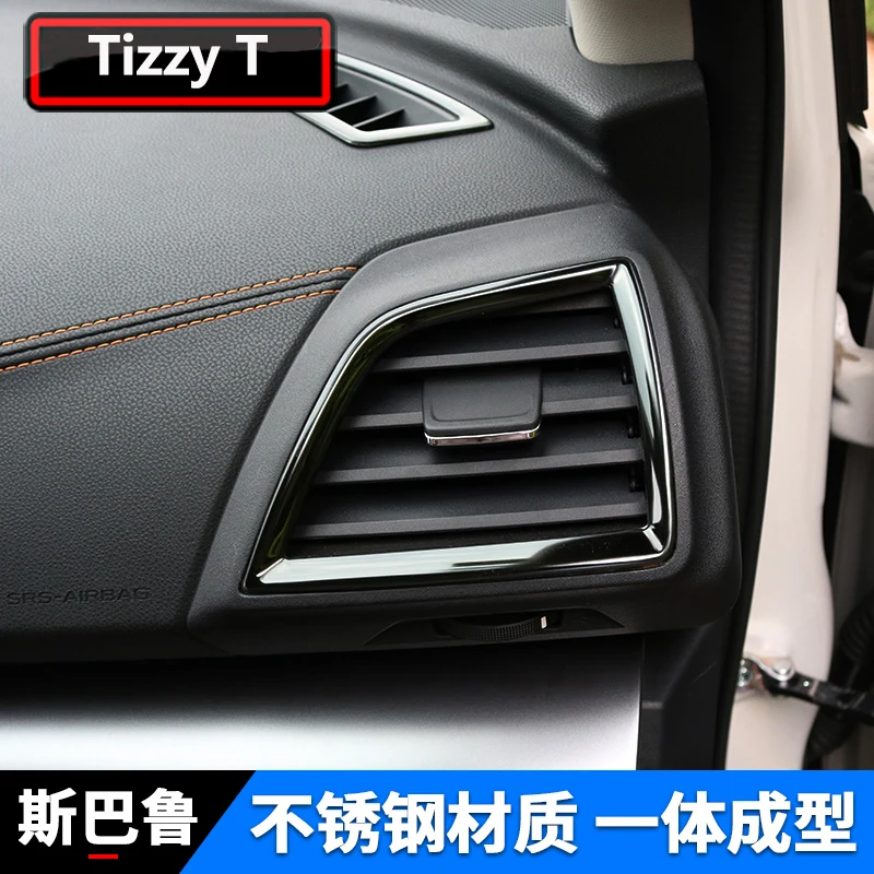 Car Center Air Condition Outlet For Subaru XV Crosstrek 2018 2019 2020 2021 2022 2023 Side Air Vent Sticker Interior Accessories