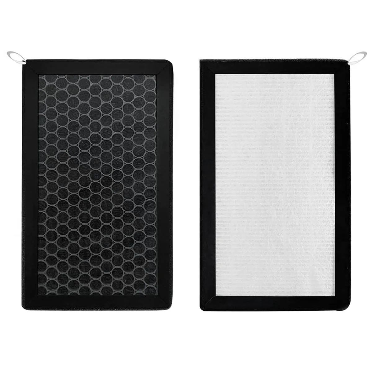 2PCS Car Cabin Air Filter HEPA Air Intake Filter Replacement Kit Activated Carbon for Tesla Model 3 Y