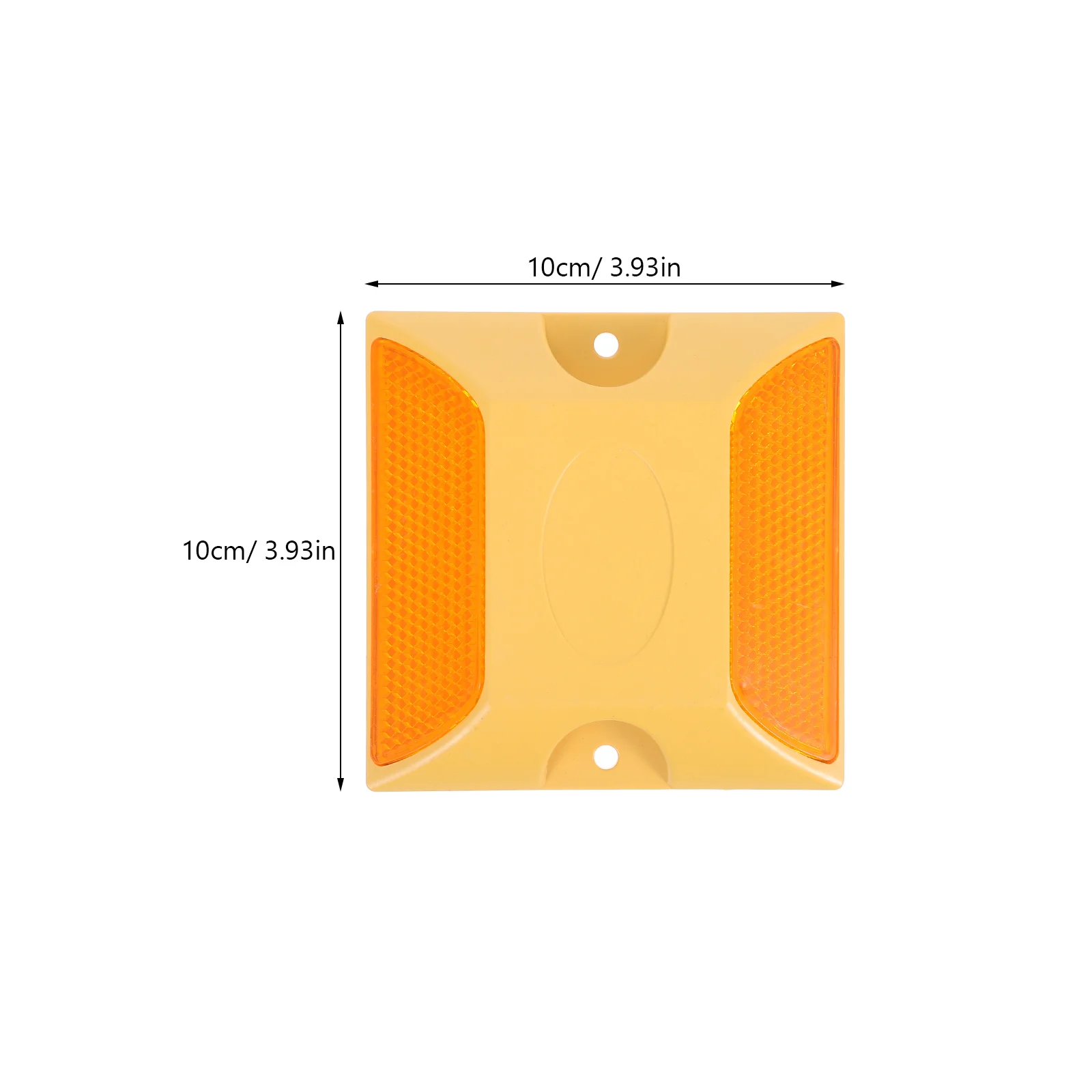 4Pcs Reflective Road Studs ABS Pavement Markers Raised Design Driveway Reflective Markers Night Safety Reflectors for Car