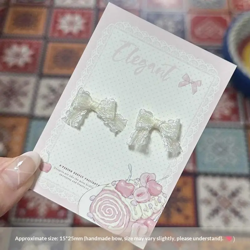 Kleine Punkte-Schleifen-Flachapplikationen, niedliche Harz-Dekorationsstücke für Schmuckherstellung, Scrapbooking, DIY-Partys und Bastelarbeiten – Detail 15