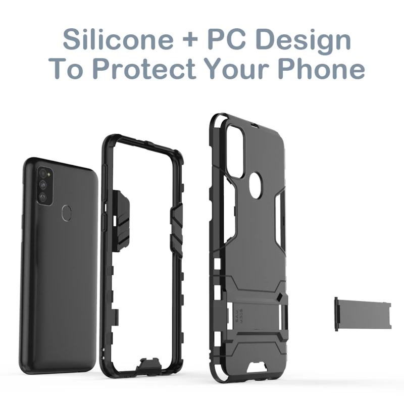 Hard Armor Case For Samsung Galaxy A50 A70 A40 A30 A20 A80 A60 A10 M30S Case Plastic Protective Funda For Samsung A 50 70