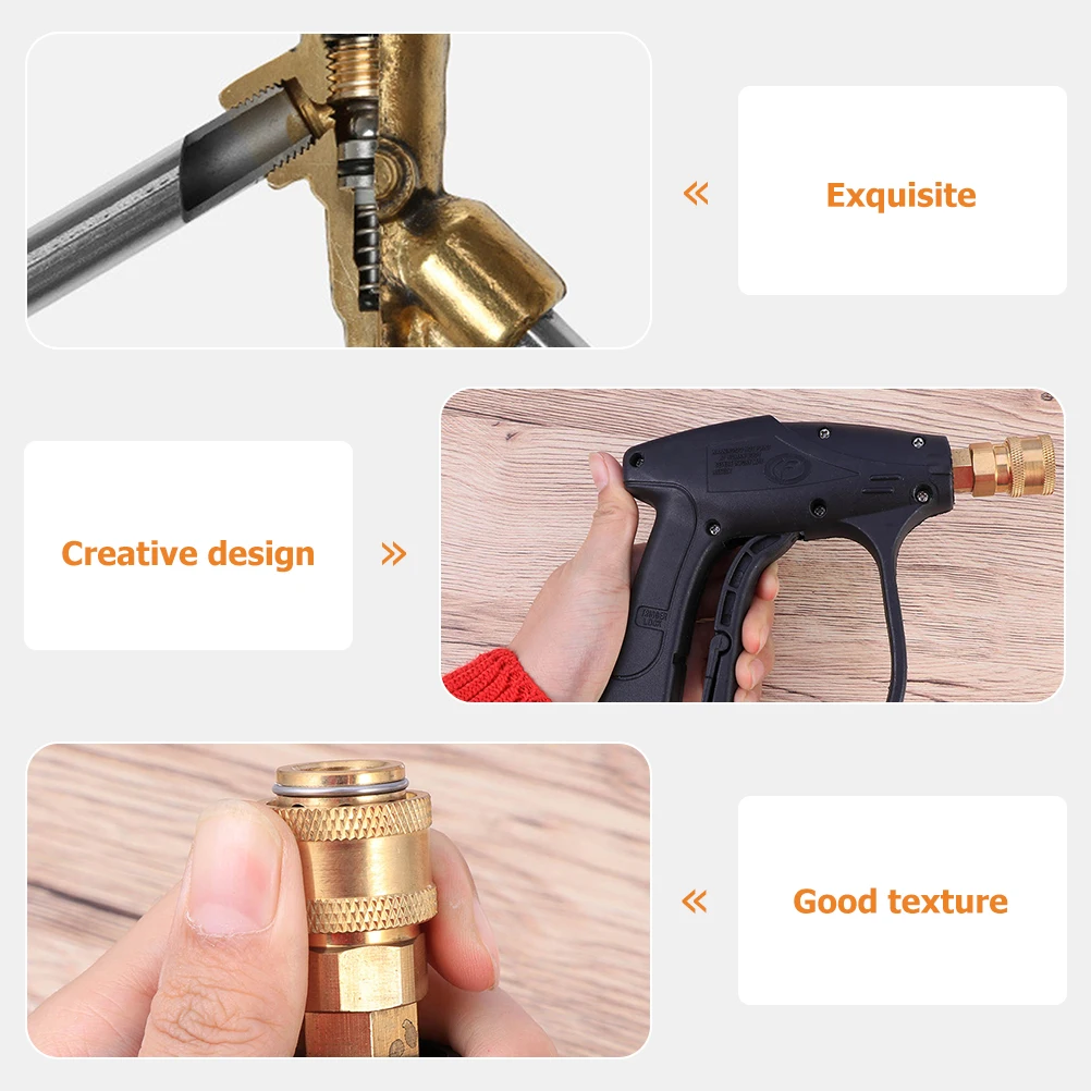 

High Pressure Washer Wand Copper Core Durable Multi-Use Power Cleaning Tool for Car Motorcycle Courtyard Driveway Roof Siding