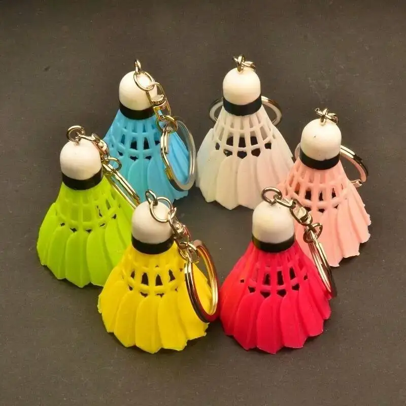 

Цветной кулон для бадминтона, сумка с мячом, школьная сумка, брелок для бадминтона, кольцо, кулон, брелок, спортивные подарки, сувениры