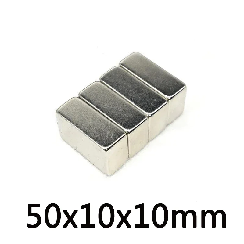 50x10x10 mm NdFeB Strong Magnet sheet Permanent Neodymium Magnet N35 50x10x10mm Strip Block Magnets 50*10*10 mm