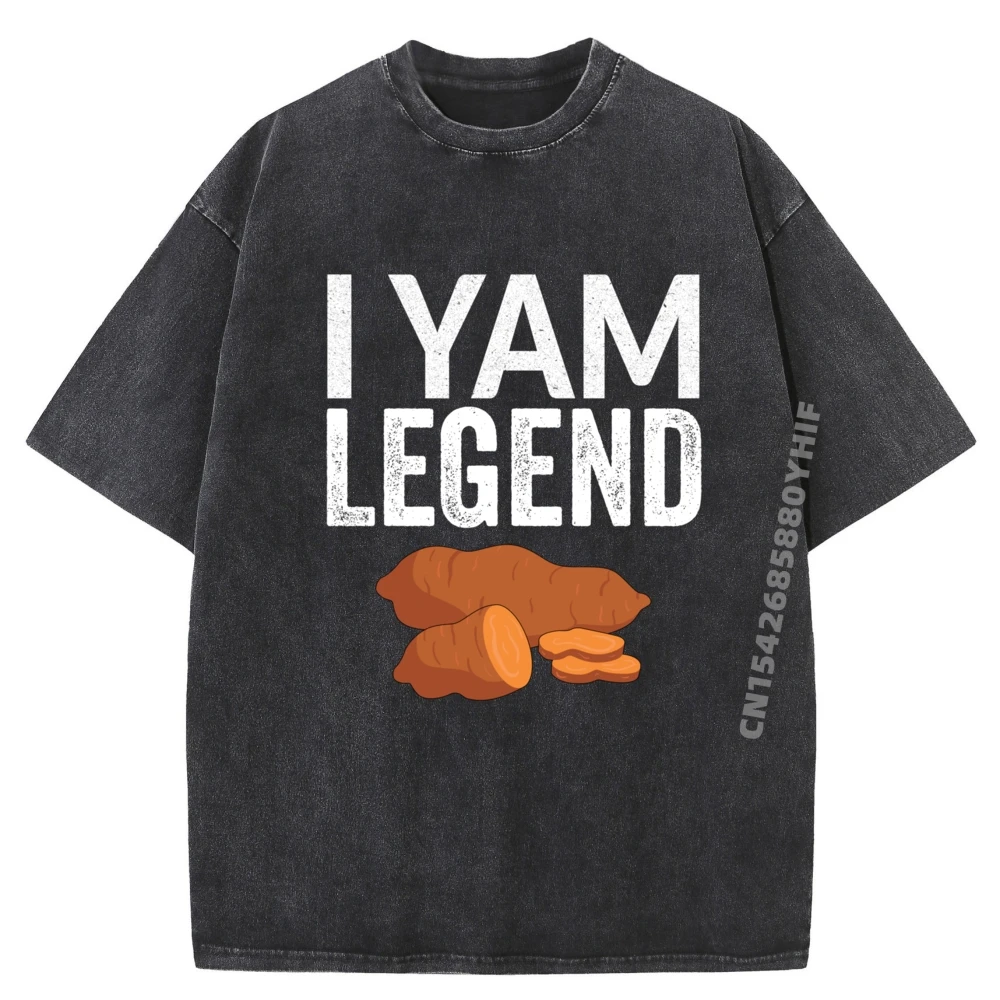

Футболки I Yam Legend на День Благодарения, топы и футболки в стиле хип-хоп с принтом, уличная стираная футболка для женщин