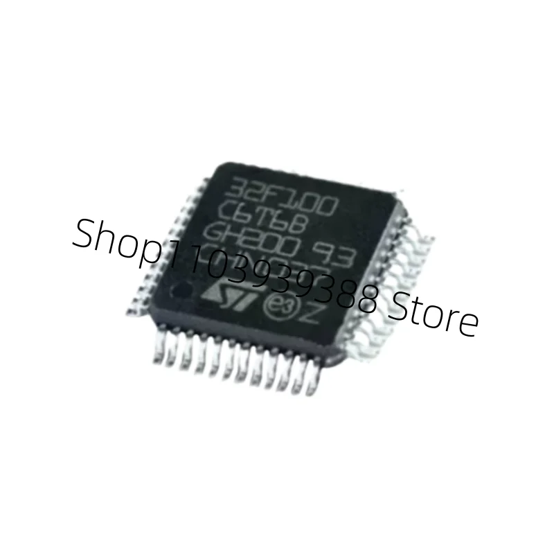 1pcs  STM32F100C6T6B LQFP-48 Silk Screen 32F100C 6T6B QFP New Original Chip IC