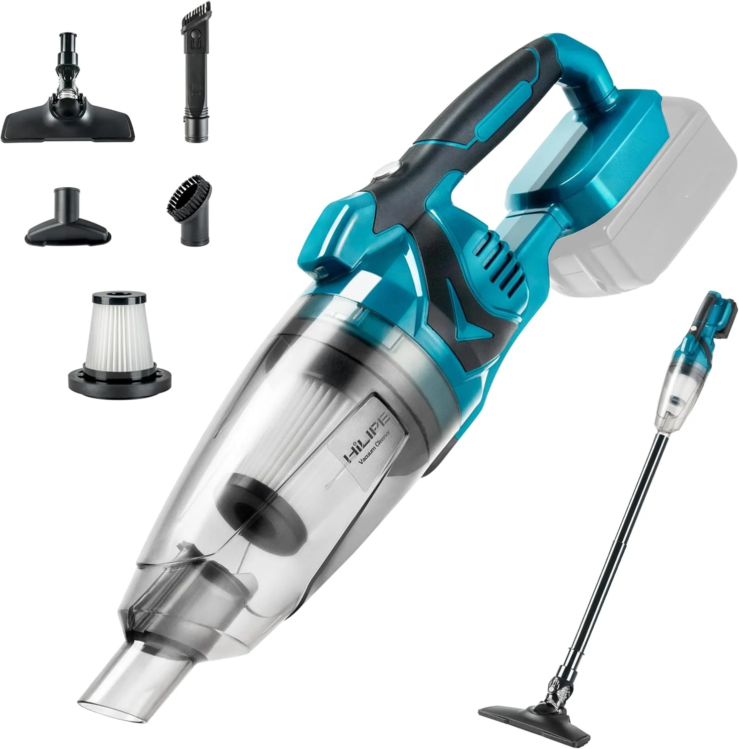 Cordless Handheld Vacuum Cleaner for Makita 18V Battery, EasyClean Wet Dry Use,Wireless Handheld Vacuum for Car,Home, Boat,Works