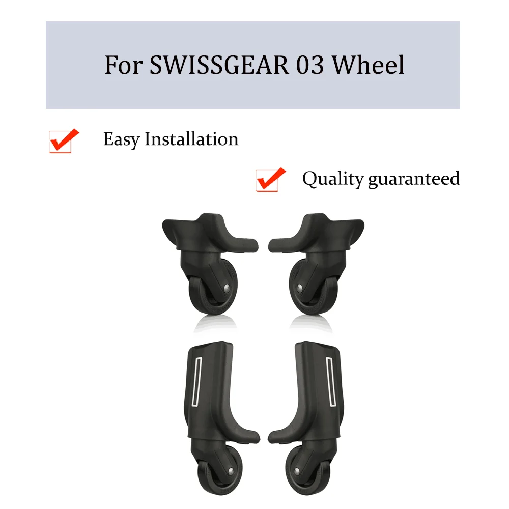 For SWISSGEAR 03 Universal Wheel Replacement Trolley Case Luggage Pulley Silent Smooth Shock Absorbing Accessories Caster Wheels