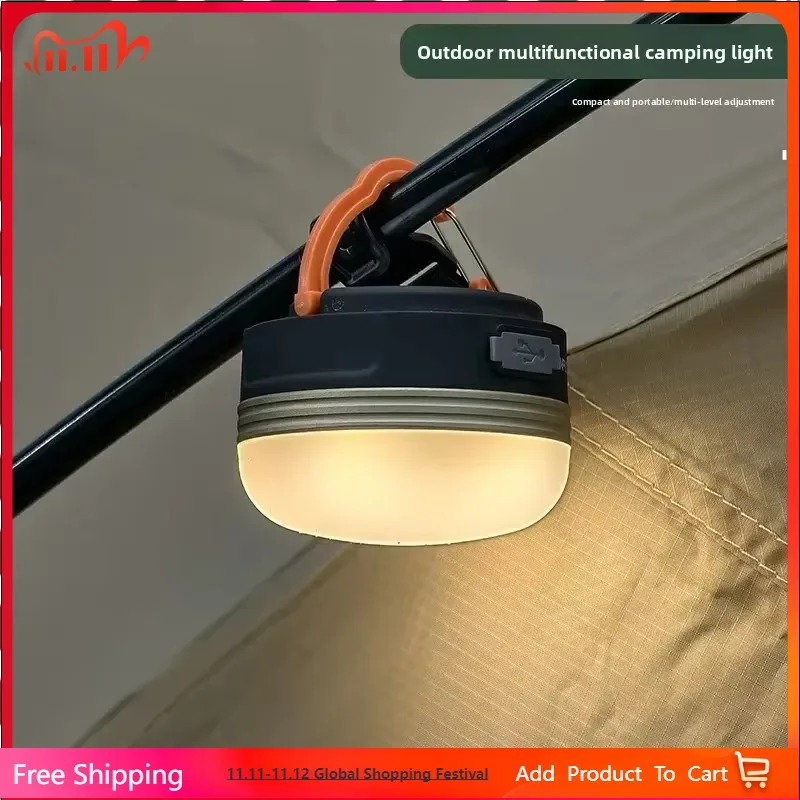 

‌Portable Multi-functional LED Camping Light: Super Bright, USB Rechargeable w/ Adjustable Modes for Tents & Outdoor Use