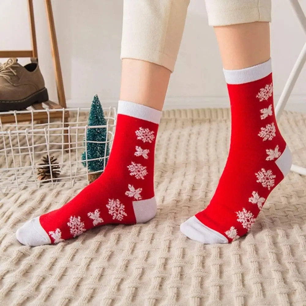 

Soft Snow Christmas Socks Thickened Cotton Happy Christmas Socks Elk Middle Tube Socks Christmas Tree Socks New Year