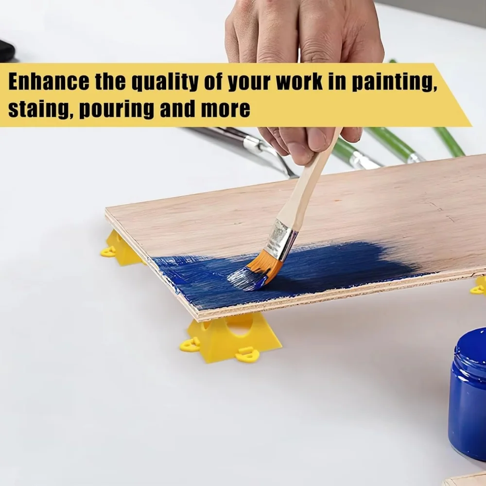 Mini Pyramid Shaped Paint Stands Triangular Bracket Cushion Block Plastic Cone Support For Woodworking Spray Painting Air Drying