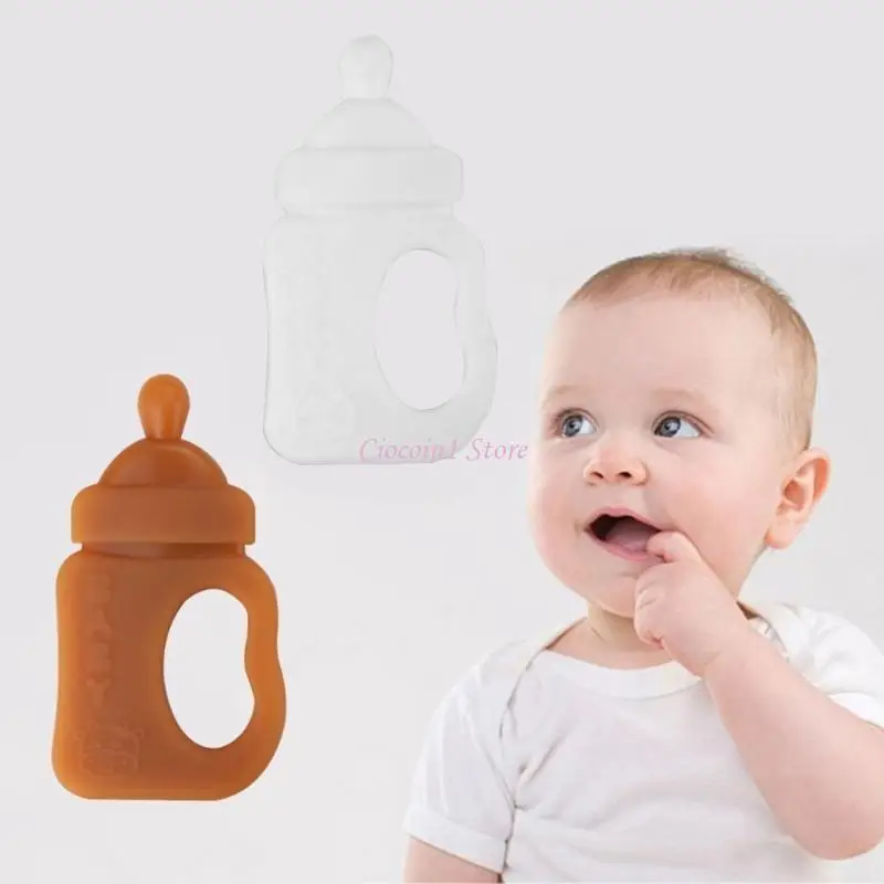 y1ub اطفال طفل صغير مضغ التسنين ألعاب الطفل سيليكون تيثيري لعبة التمريض