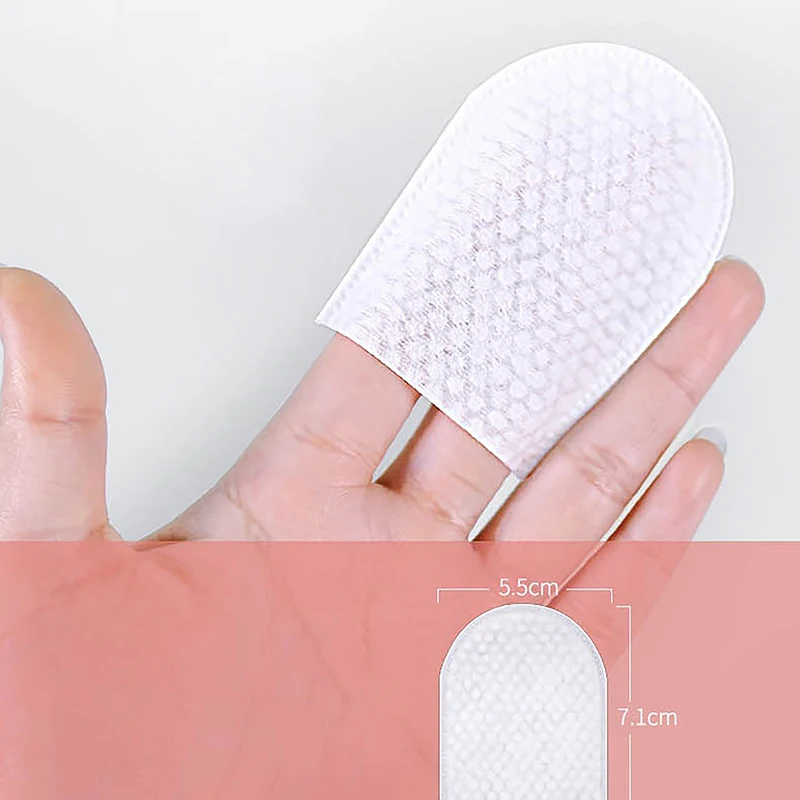 120 pçs/saco almofadas de algodão facial macio almofada cosmética em forma de u bolso almofada de algodão maquiagem para rosto compõem almofada de remoção