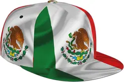 Mexico Mexican Flag Baseball Cap for Men Women Adjustable Trucker Hat for Running Sports Hiking Beach