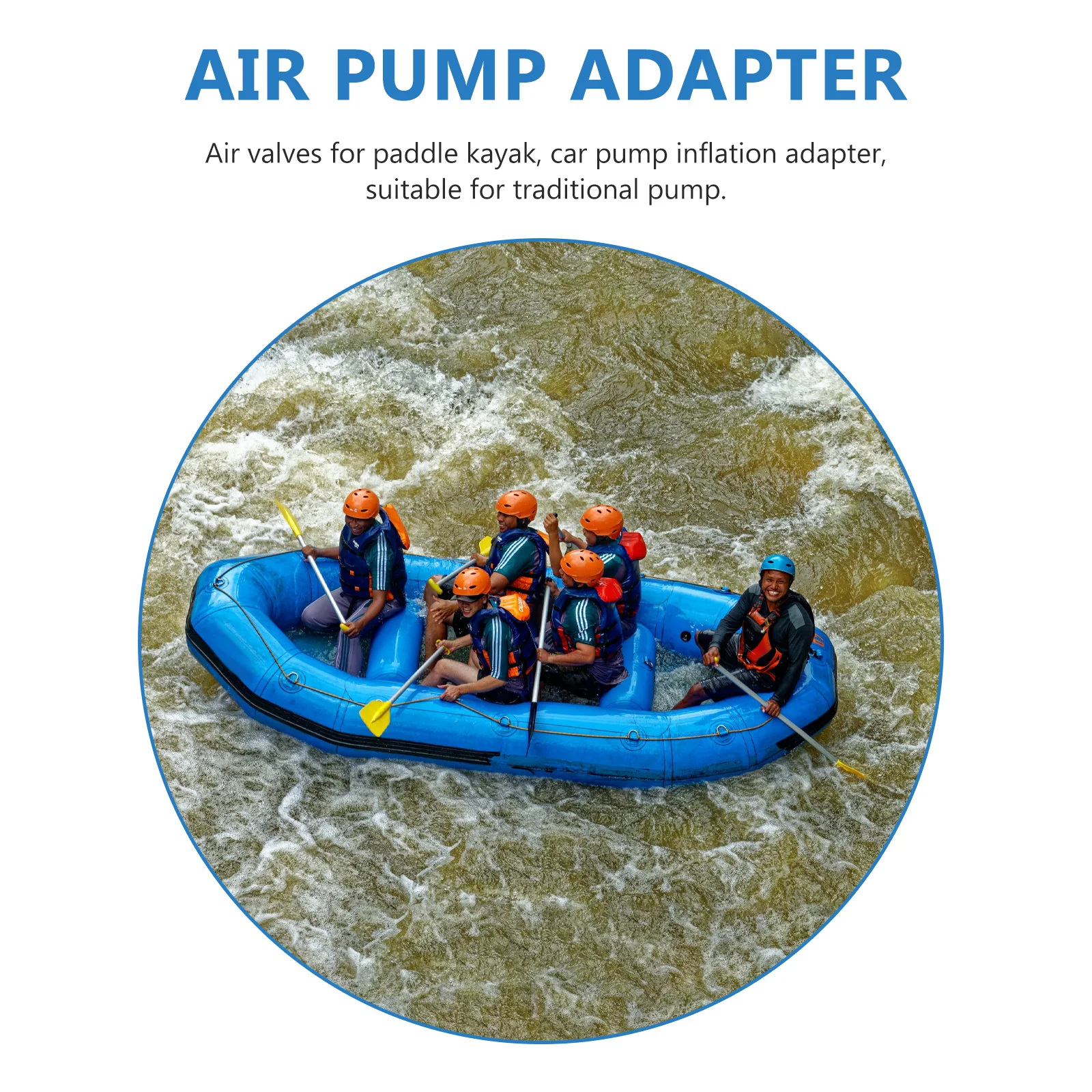 

Paddleboard Pump Adapter Air Valve Boat Surfboard Inflation Blue Pa66 Inflatable