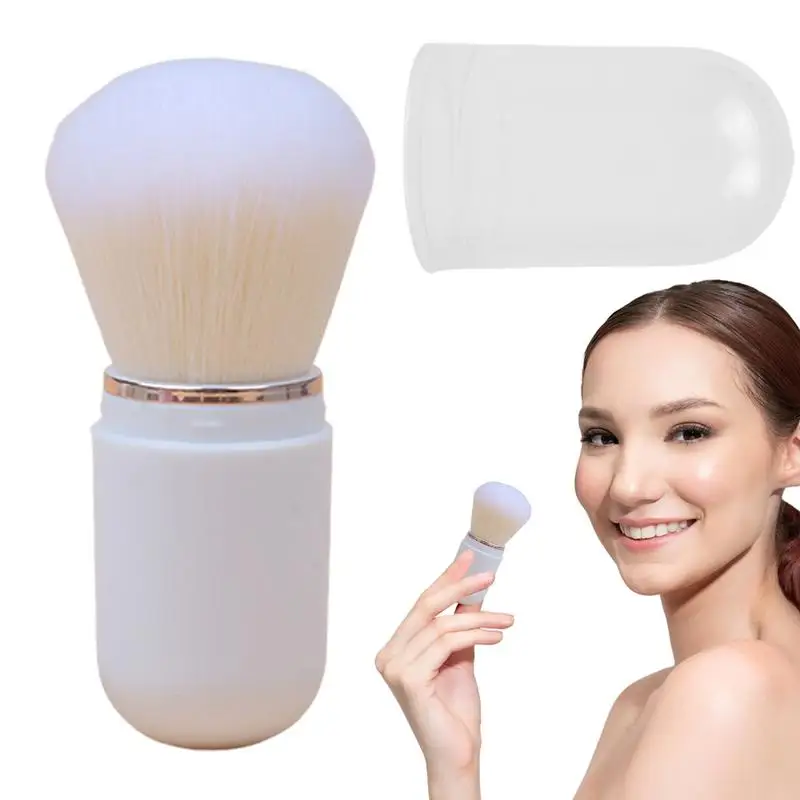 

Portable Mini Retractable Blush Brush Soft Loose Powder Foundation Makeup Brush Multi Functional Nail Beauty Makeup Tool