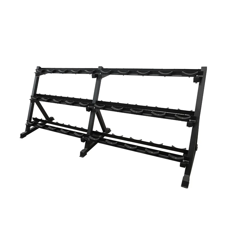 

Gym Equipment Storage 3 Tier Holder Fitness Dumbbell Rack Stand Weight Rack
