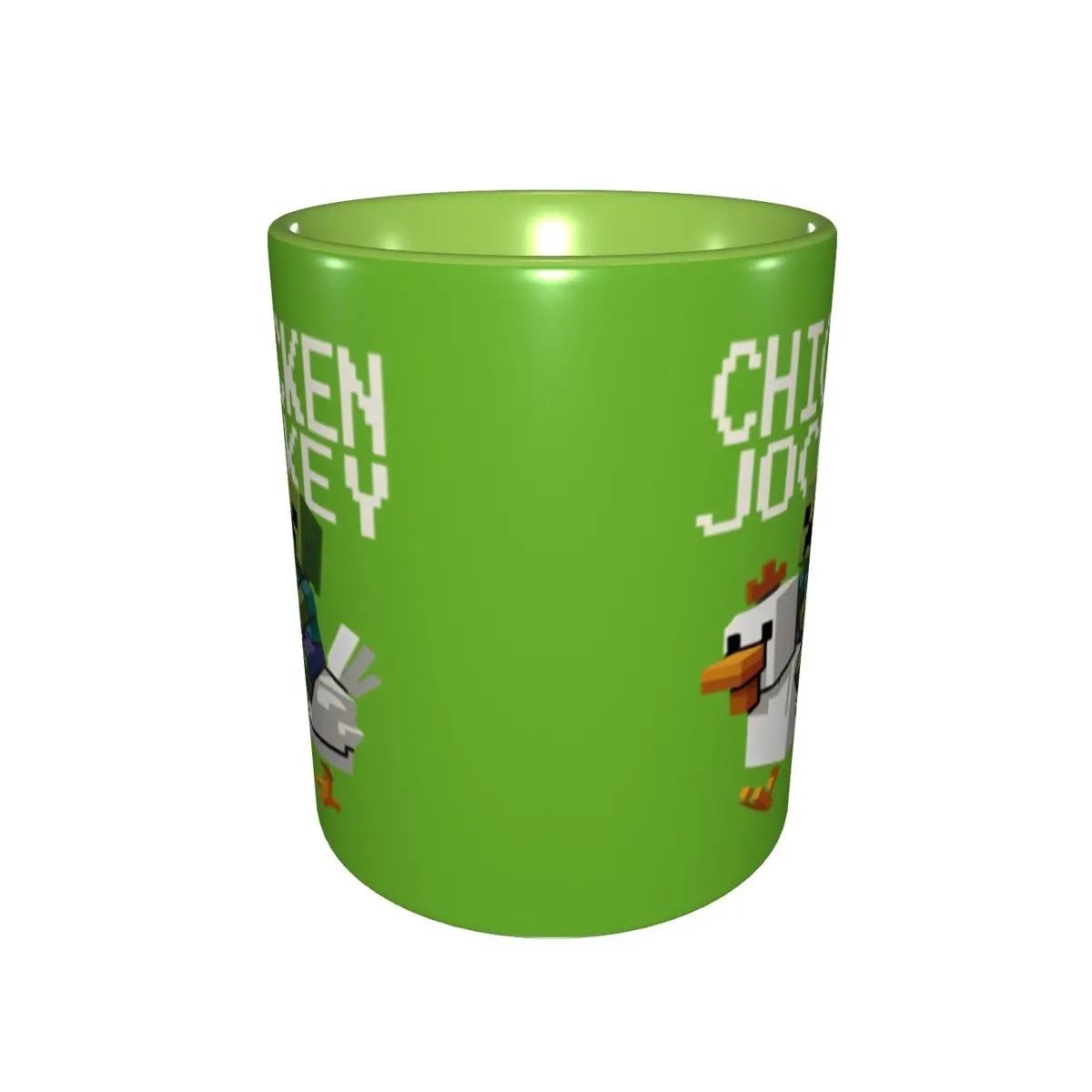 Chicken Jockey Zombie Coffee Mugs Kawaii Game Cup For Office