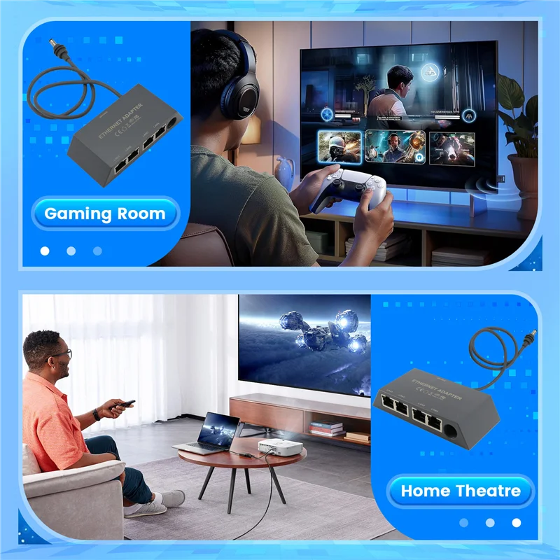 TA-High Quality 0.5M/1.64FT Ethernet Adapter For Starlink Ethernet Adapter For GEN3 Replacement Car Accessories For Starlink GEN