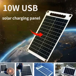 10W USB flexible solar charging board ultra-thin mobile phone Bluetooth headset power bank solar panel solar phone charger