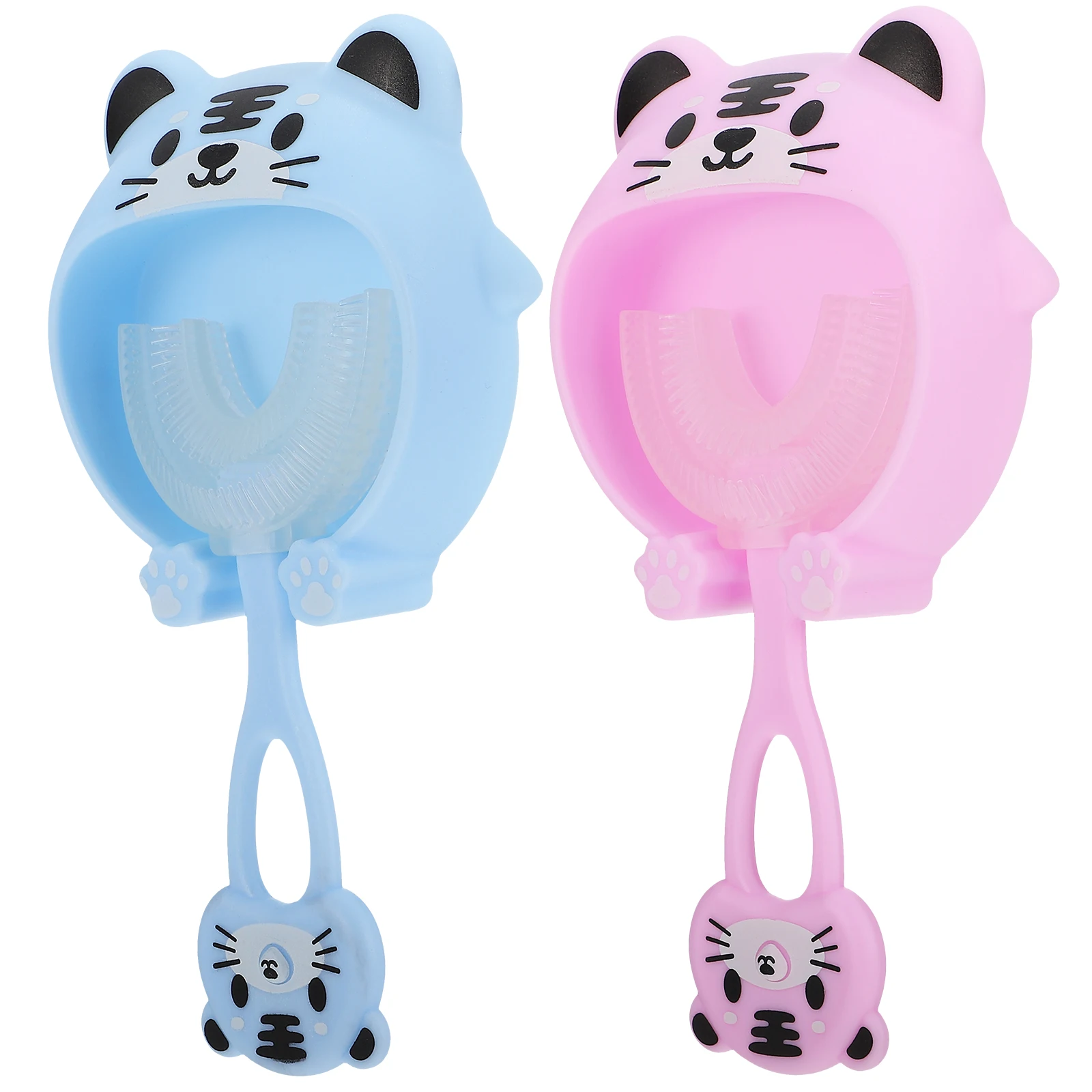 

U shaped Toothbrush Kids al Clean Tool Silicone Toddler Age 2 4 Manual Brushes Supplies Teeth Hygiene Solution