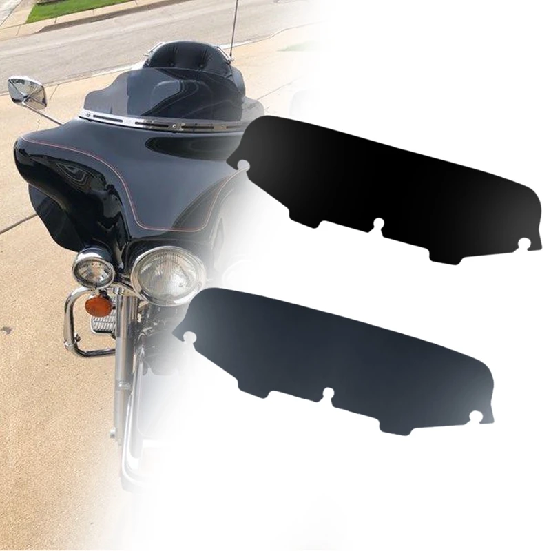Motorcycle Windshield Fairing 6Inch Windscreen Deflector Cover For  Electra Street Glide FLHX FLHT 1996-2013 image 3