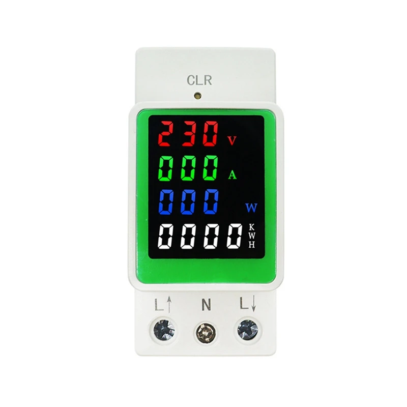 Current And Voltage Meter AC80-270V 110V 220V 100A VOLT AMP Voltmeter Ammeter Wattmeter Din Rail