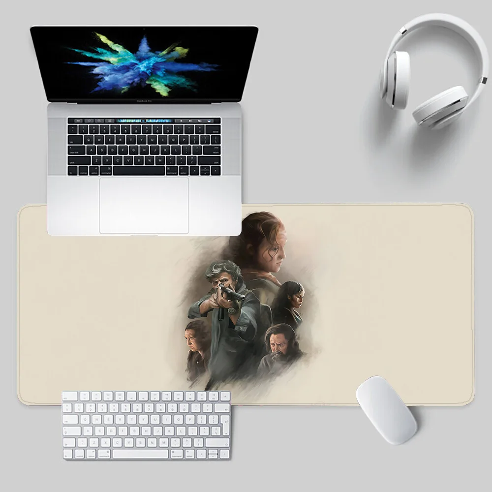 T-T-The Last Of Us Mousepad HD Printing Computer Gamers Locking Edge Non-slip Mouse Pad XXL90x40cm Keyboard PC Desk Pad