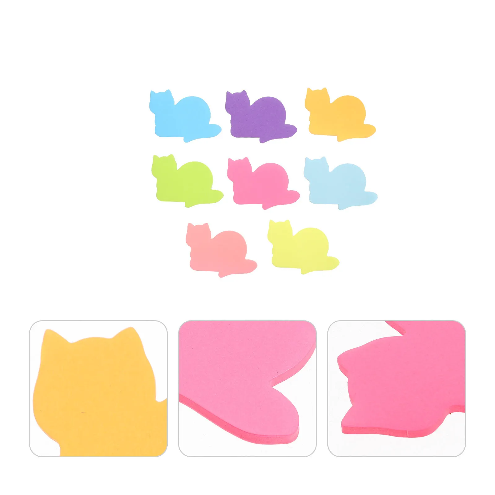 

16 Pcs Cartoon Animal Paper Memo Lining Cute Stationary Pads Notes Sticker Student Self-stick