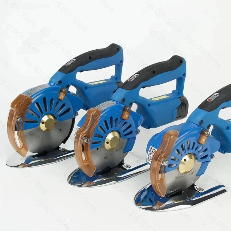 Rechargeable Electric Round Scissors Clothing Fabric Leather Thick Material Cutting Machine Lithium