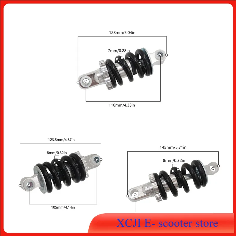 100mm,105mm,110mm,125mm Pound Shock Bike After Suspension Type Adjustable Absorber Spring Electric Scooter Skate Motorcycle Fold