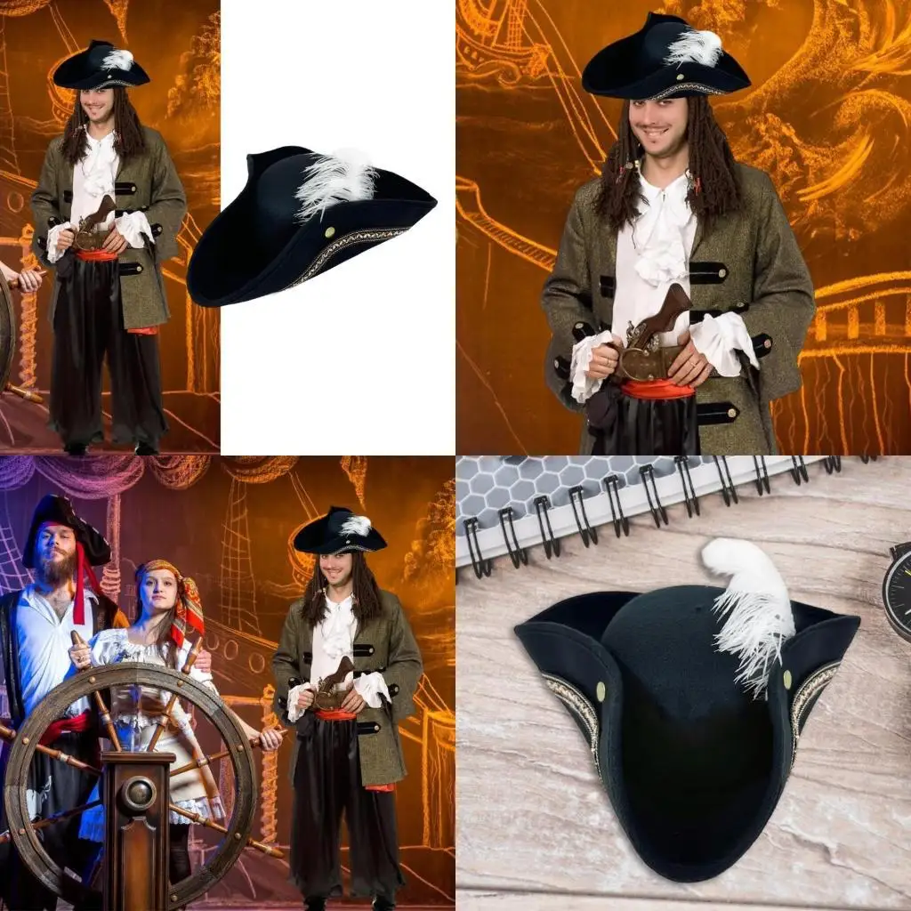 

72xe Fancywork Pirate Caps Cosplay Contive для детской вечеринки и творческая игра