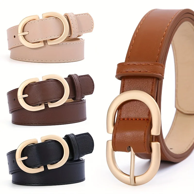 New Women's Belt, Denim Pants Belt, Korean Version Versatile and Simple Belt for Women
