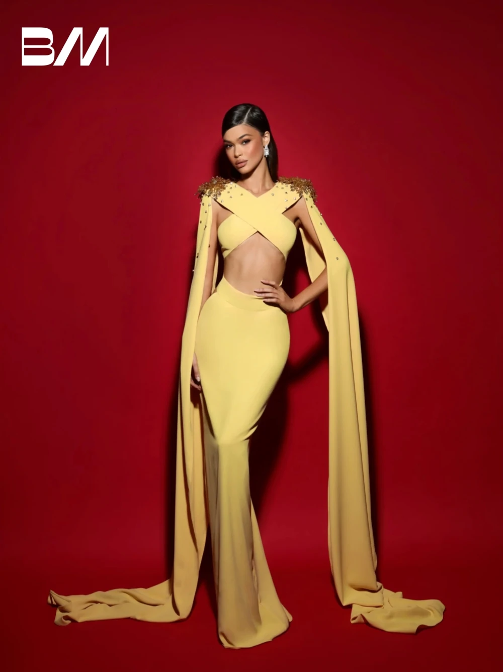 

Sexy Cap Sleeves Evening Dress Fashionable Mermaid Zipper Back Prom Gown Customized Classic Formal Cocktail Women Club Wear