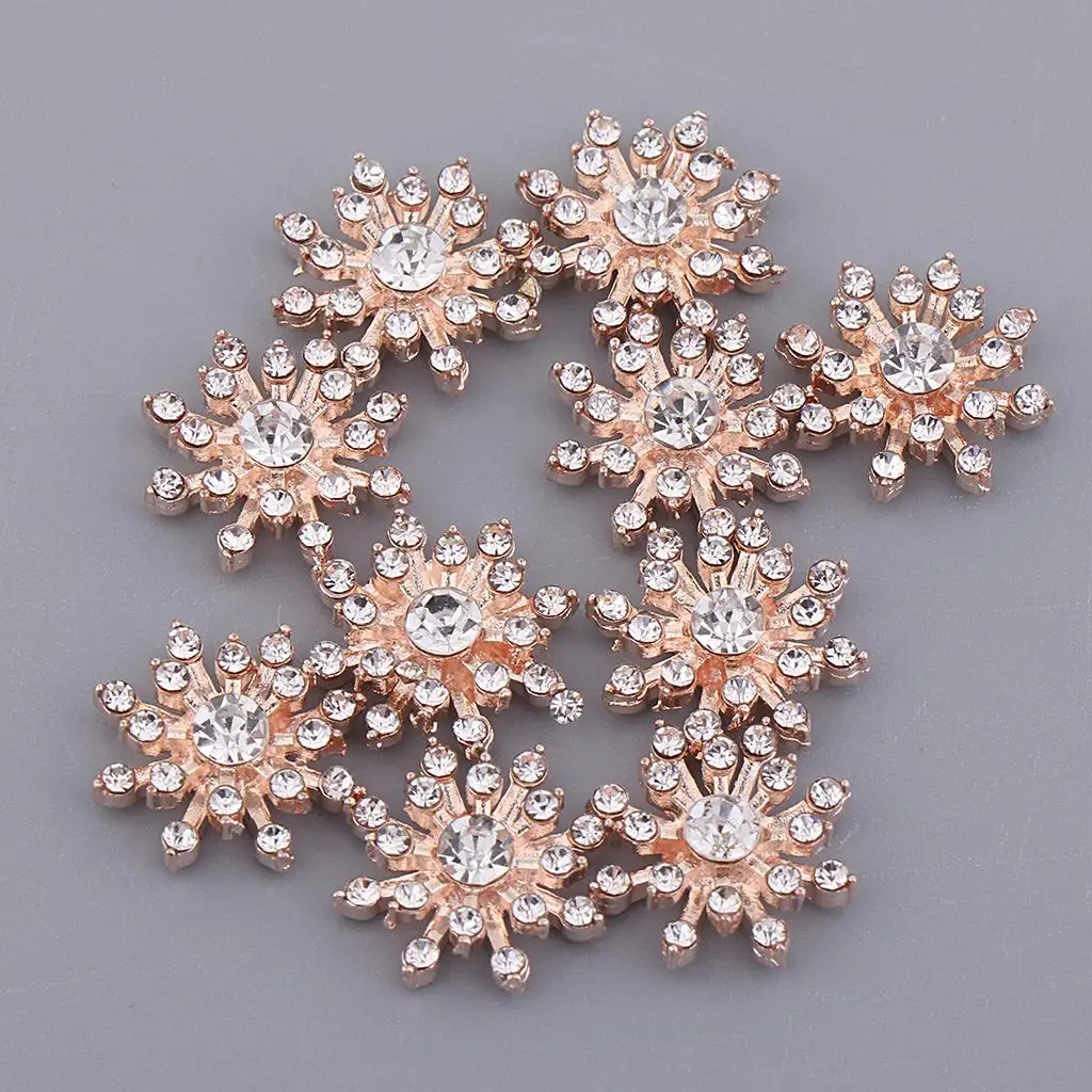 10 أزرار من حجر الراين الكريستالي الماسي لتزيين الزفاف #1