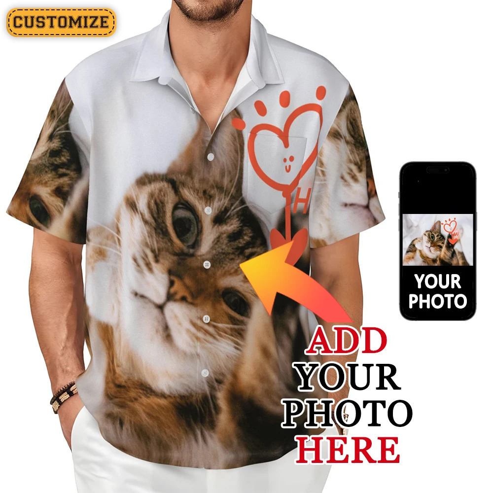 

Мужская рубашка с принтом по запросу с добавлением узора/логотипа, лучшие подарки, рубашки индивидуального дизайна, мужская одежда по индивидуальному заказу