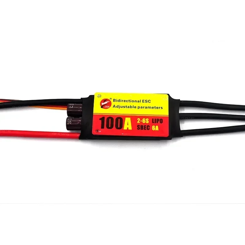 12A/20A/30A/40A/50A/60A/80A ESC sin escobillas ajustable bidireccional para hélice subacuática neumática de coche de Control remoto
