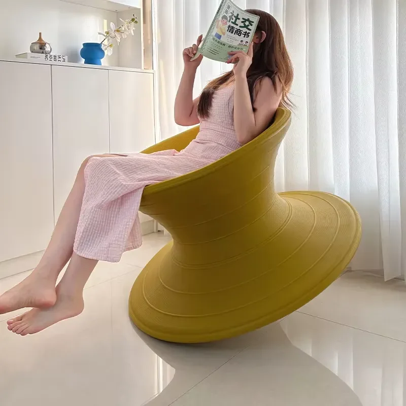 Modern Eco Friendly Plastic Leisure Chair for Living Room Comfortable Design Kids Seat Durable Material Home Furniture Decor