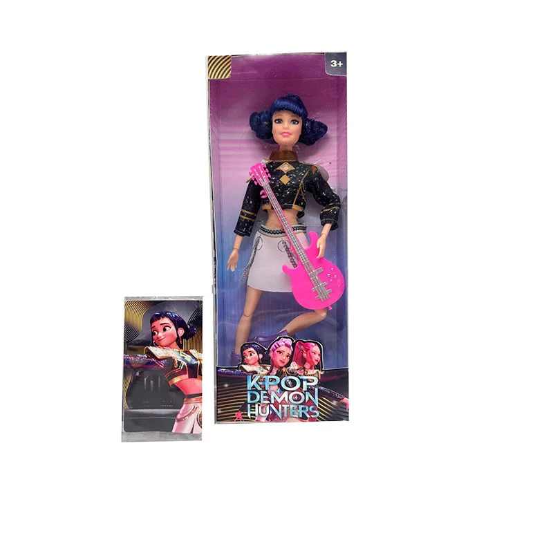 دمية Kpop شيطان هنتر على شكل إنسان هدية عيد الميلاد مع أضواء وموسيقى DerpysTiger Rumi Mira Zoey Sussy #4