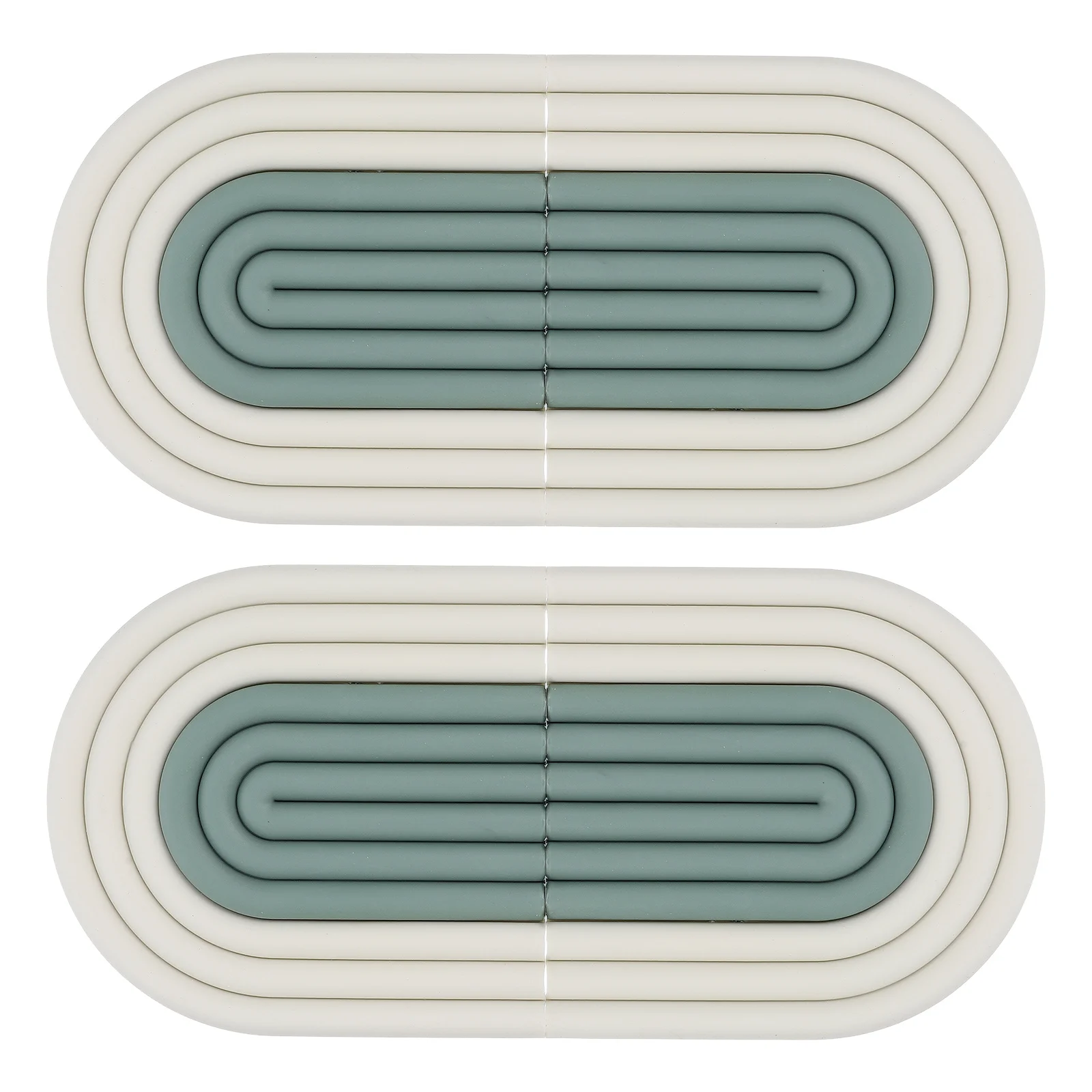 

4Pcs Pot Mats Silicone Heat Resistant Non-Slip Kitchen Table Coasters Heat Insulation Cushion Pads for Home Dining Table