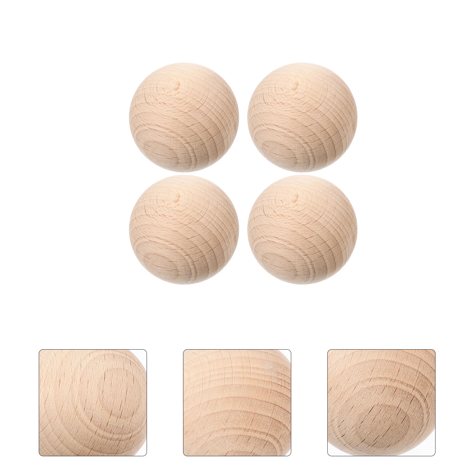 

4 Pcs Sports Croquet Outdoor Toys for Kids Portable Wood Bocce Giant Lawn Games Child