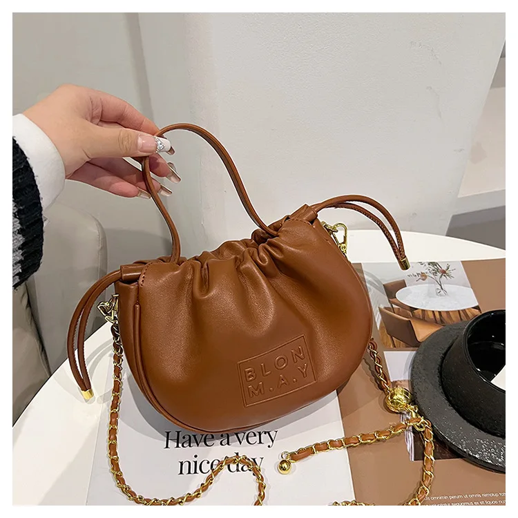 

Influencer-Loved Bucket Bag 2025, Viral Top Handle Purse with Chain Strap, Versatile & Chic Shoulder Crossbody Bag for Women
