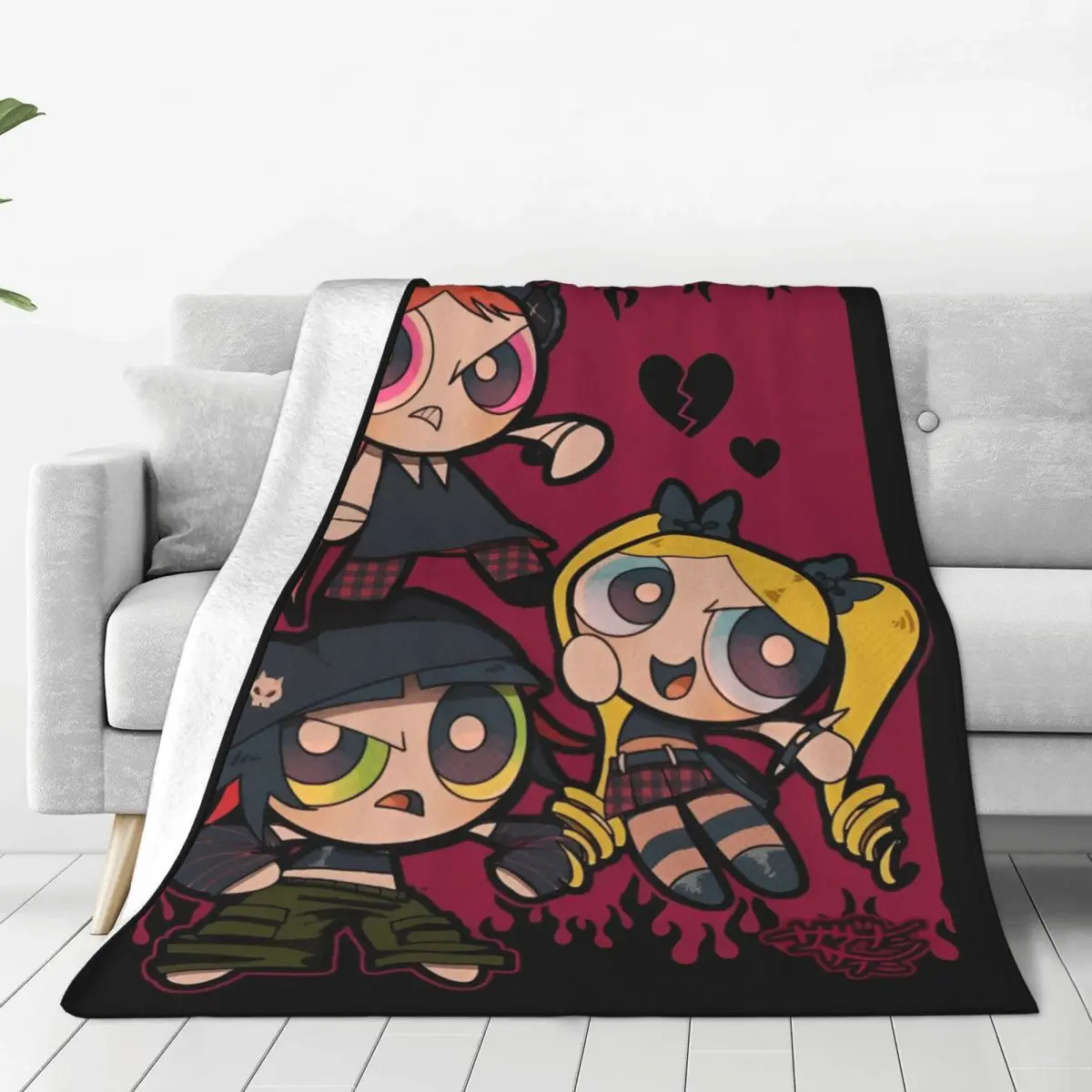 The Powerpuff Girls (24)-bayingimg Blanket Quality Super Warm Bedding Throws Winter Kids Adult Outdoor Funny Bedspread