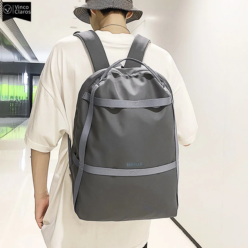 VC Trend Designer Minimalist Backpack Unisex Fashion Lightweight Nylon s for Men School College Student