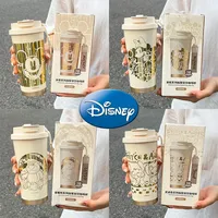 520ml Disney Mickey Minnie Thermos Bottle Cartoon Stainless Steel Travel Leak-Proof Vacuum Cup Tea Coffee Mug Insulated Cups