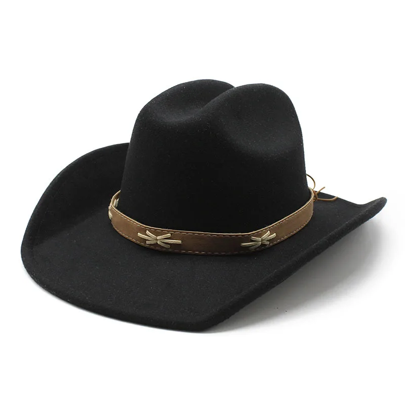 cowboy men's hats western cowgirl country hat Party top hats jazz british cup hat Horseback riding elegant fedora free shipping