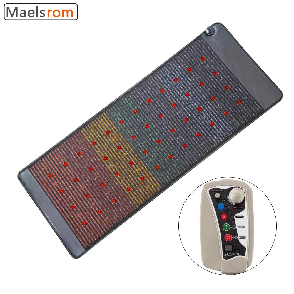 

Far Infrared Heating 180*90CM Single Photon Therapy PEMF Massage Mat For Full Body Bio-heating Crystal mattress With 7 Gemstone