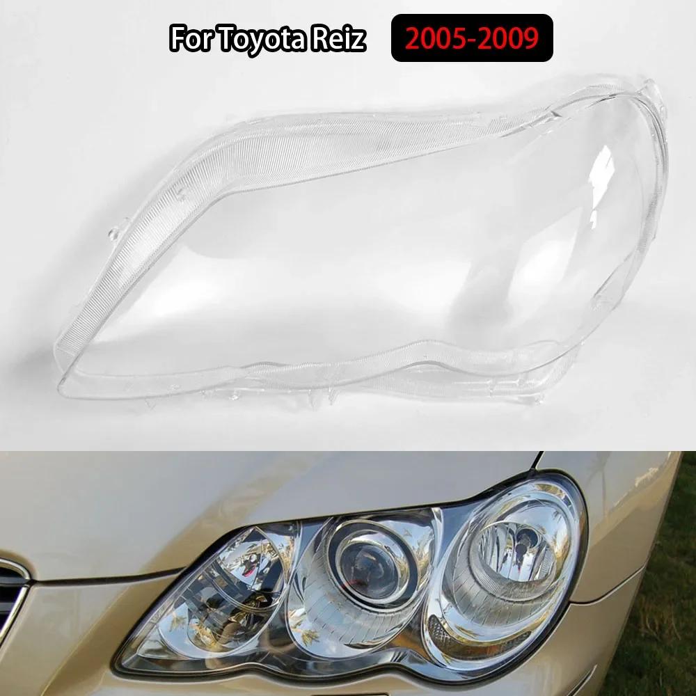 

For Toyota Reiz 2005-2009 Front Headlamps Cover Lens Headlights Shade Transparent Lampshade Plexiglass Shell Replace Housing